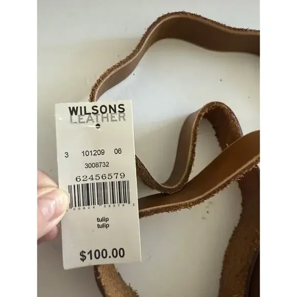 $100 NWT Vintage Wilsons Leather Floral Crossbody Shoulder Bag Brown Western - Picture 3 of 12